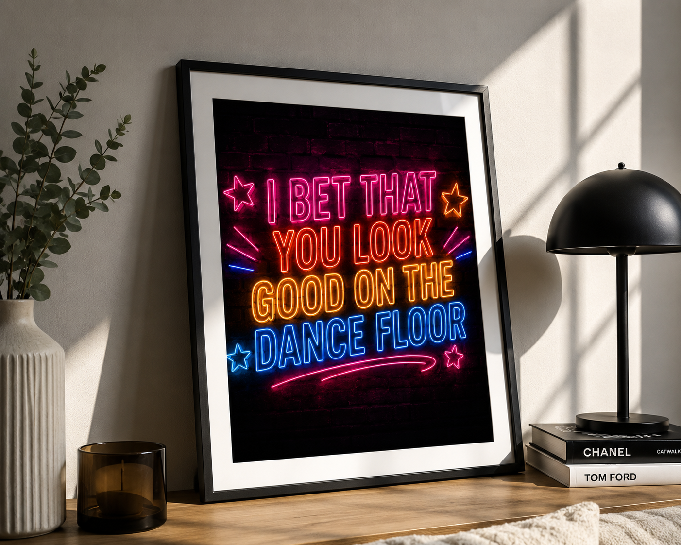 On the dance floor
