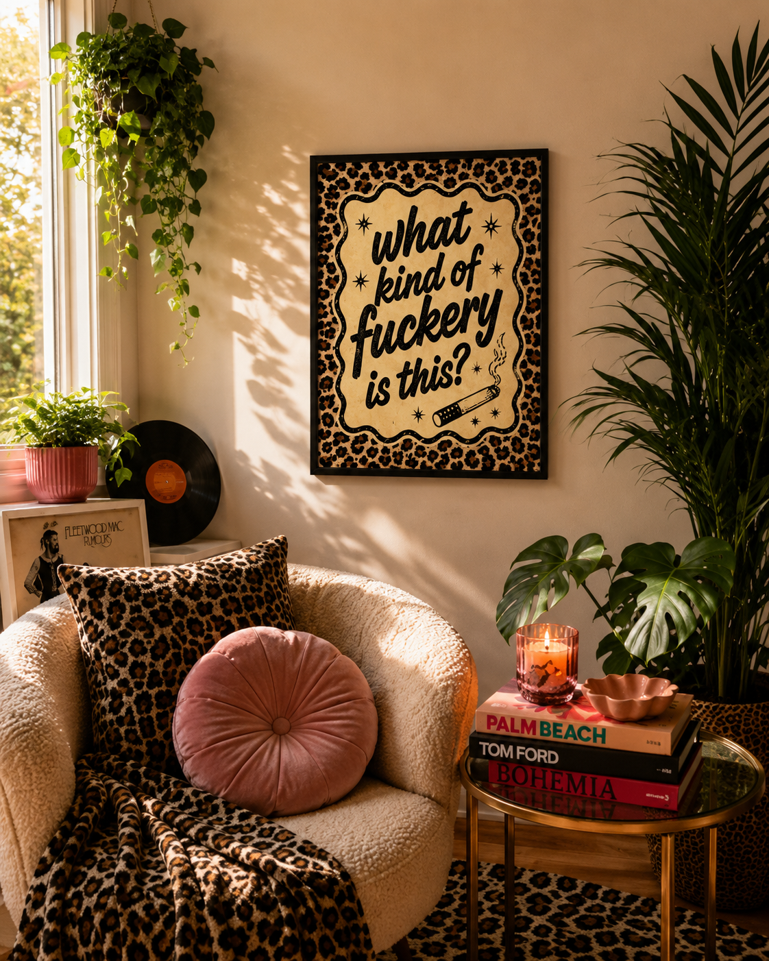 What kind of Fuckery is this?! Funny Lyrical Wall Art