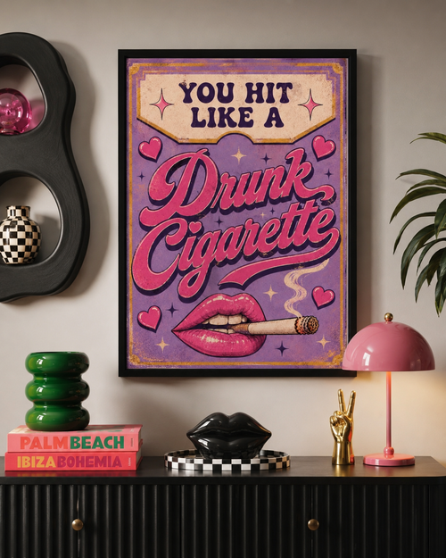 Drunk Cigarette I  Colourful Wall Art