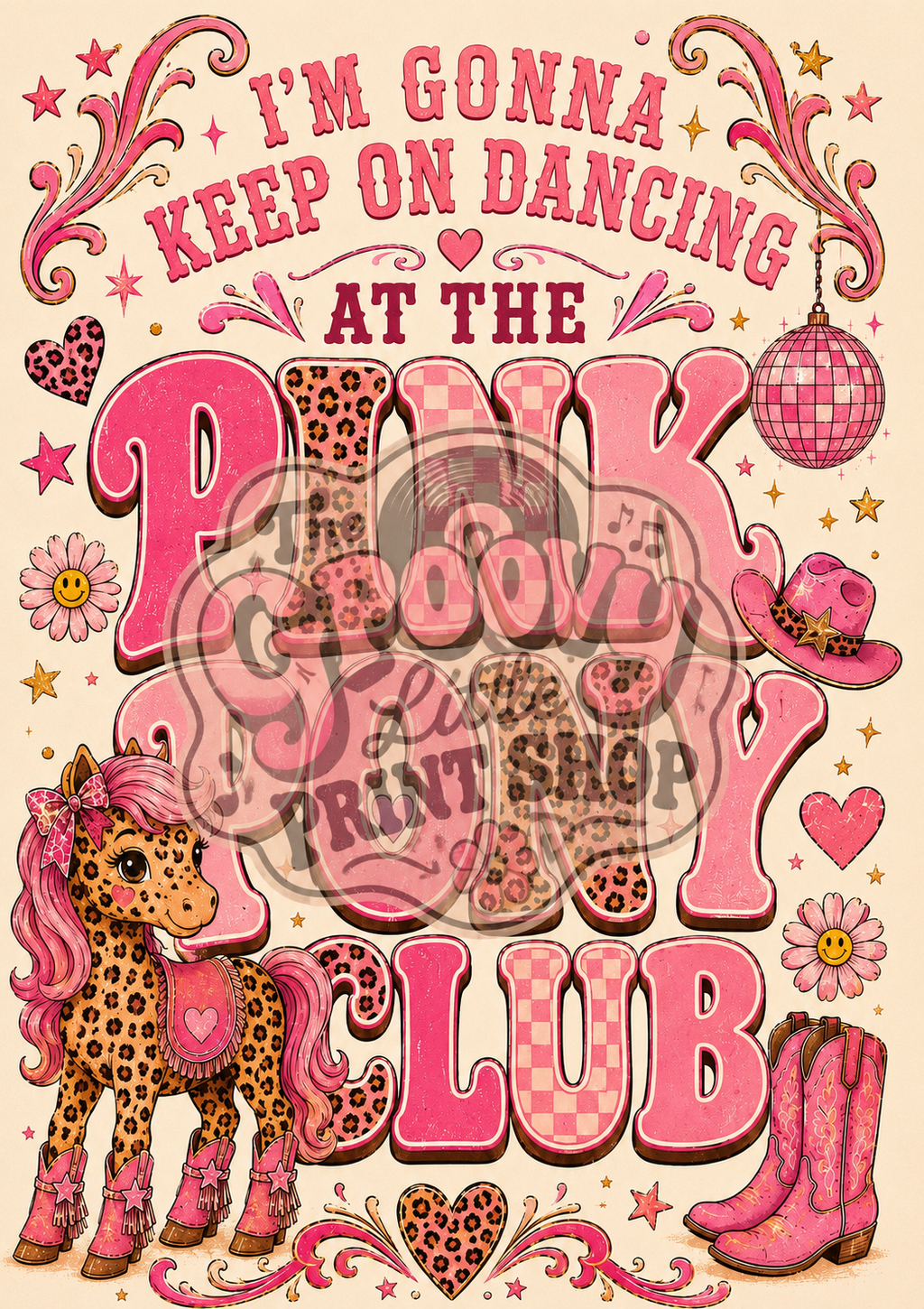 Pink Pony Club🩷 Leopard Print Wall Art