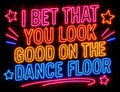 On the dance floor