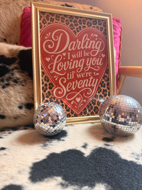 Darling ✨ ❤️ Love song lyrics I Wall Art